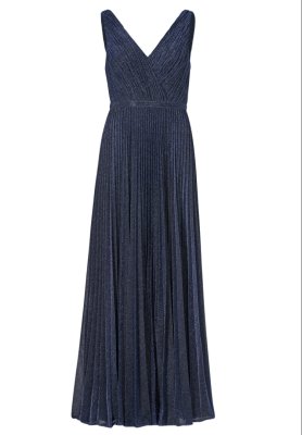 Swing Abendkleid aus plissiertem Jersey