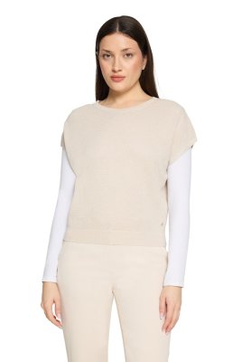 Betty & Co Strickpullover Kurz Ohne Arm