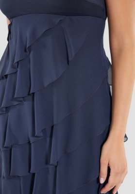 Swing Cocktailkleid aus Materialmix