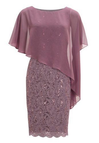 Swing Cocktailkleid Mit Überwurf