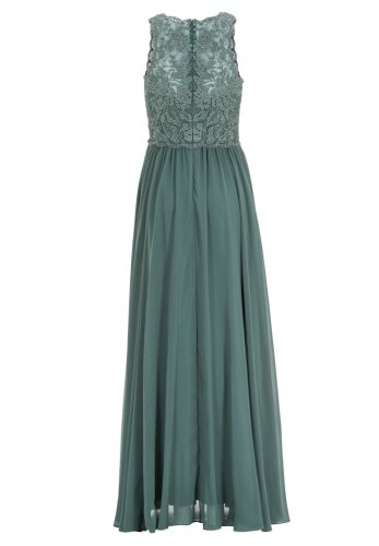 Swing High-Closed-Abendkleid Mit Floraler