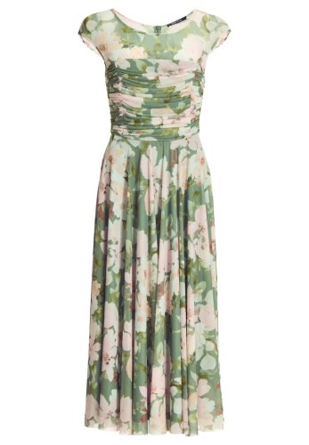 Swing Cocktailkleid Aus Mesh Mit Geraffte