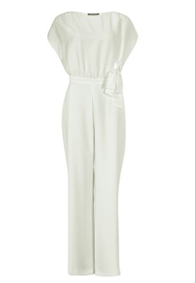Swing Jumpsuit aus Materialmix