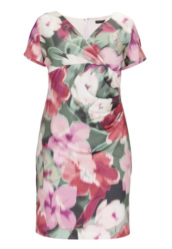 Swing Curve / Etui Kleid Aus Bedrucktem S