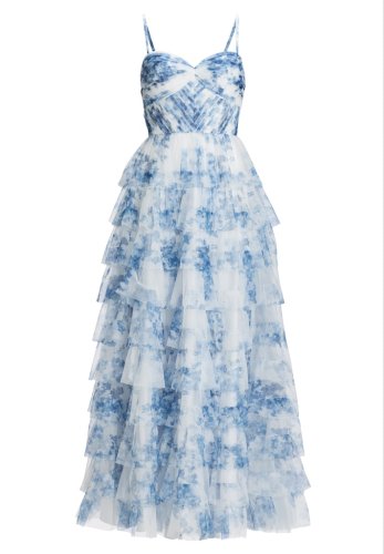 Swing Abendkleid Mit Rüschenrock Und Allo