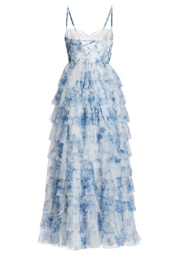 Swing Abendkleid Mit Rüschenrock Und Allo