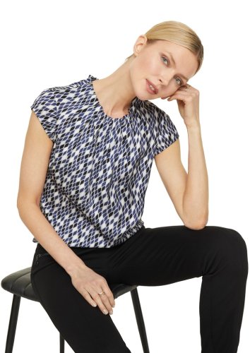 Comma Bluse Kurzarm