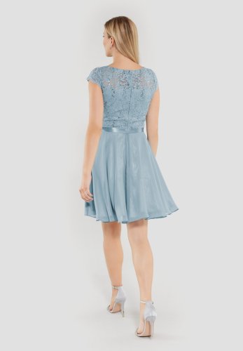 Swing Cocktailkleid Aus Spitze Und Chiffo