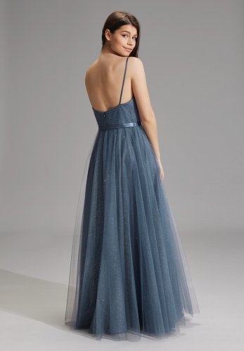 Swing Bodenlanges Kleid Aus Effekttüll