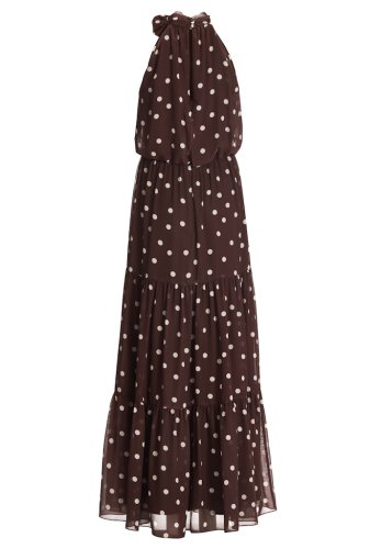 Swing Abendkleid Aus Chiffon Mit Polka Do