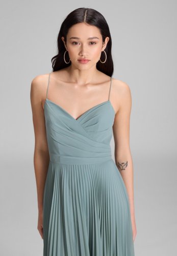 Swing Chiffonkleid Mit Plisseerock