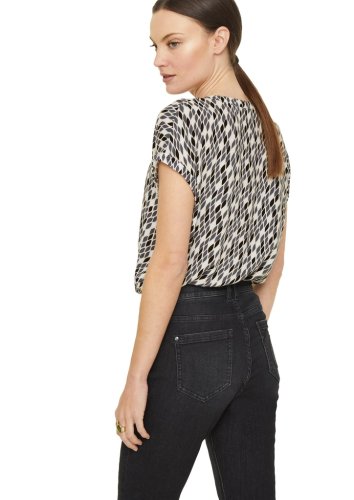 Comma Bluse Kurzarm