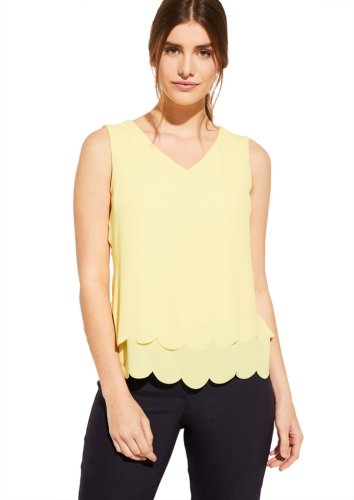 Comma Bluse Ärmellos