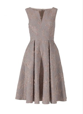 Swing Kleid - Jacquard Blume