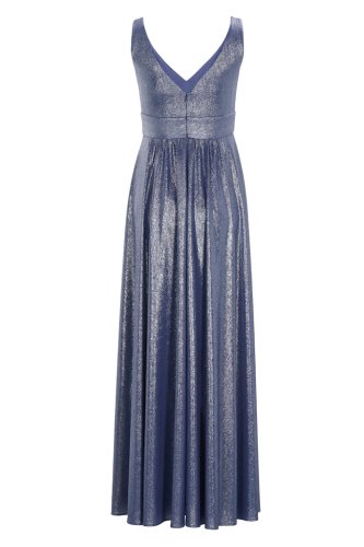 Swing Abendkleid Aus Foliertem Jersey Mit