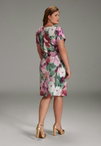 Swing Curve / Etui Kleid Aus Bedrucktem S