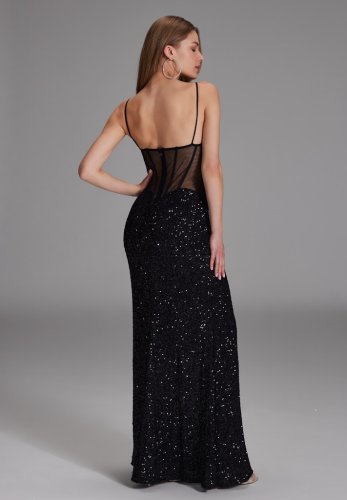 Swing Slipdress Mit Transparenter Rückenp