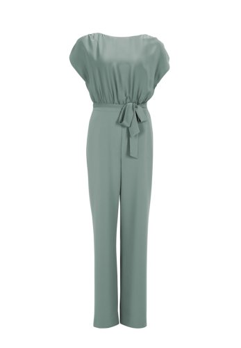 Swing Jumpsuit Aus Material-Mix