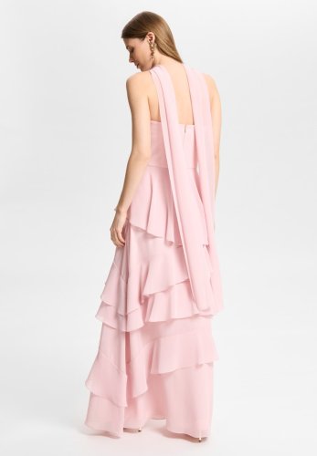 Swing Abendkleid Aus Chiffon Mit Volants