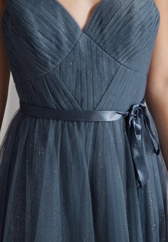 Swing Bodenlanges Kleid Aus Effekttüll