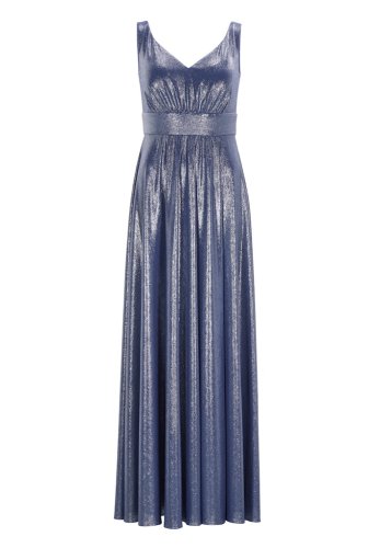 Swing Abendkleid Aus Foliertem Jersey Mit