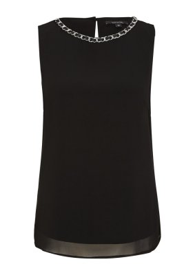comma Bluse ärmellos