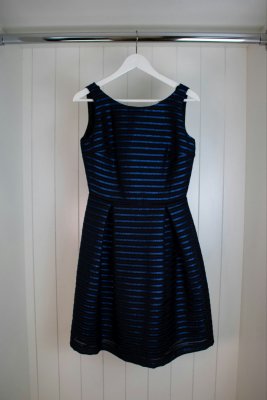 Swing Kleid - Mesh Lurex Streifen
