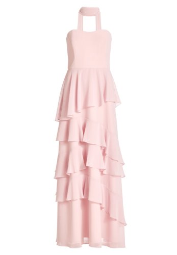 Swing Abendkleid Aus Chiffon Mit Volants