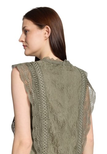 Vera Mont Bluse Lang Ohne Arm