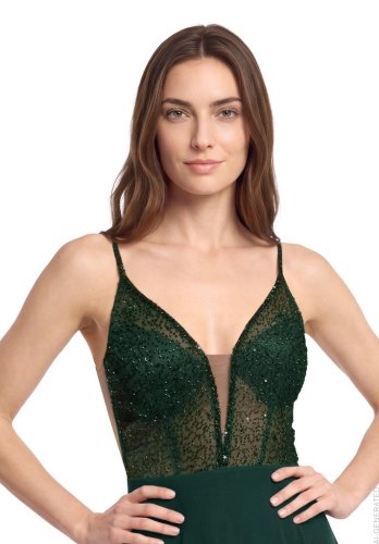 Vera Mont Kleid Lang ohne Arm