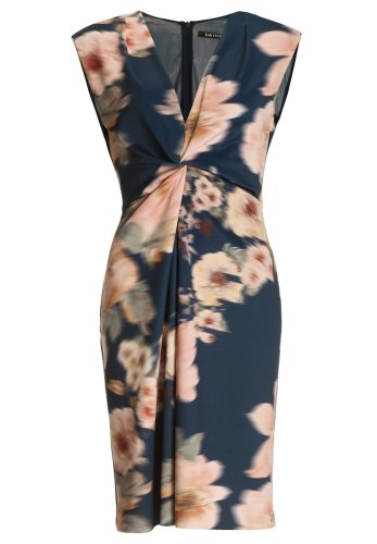 Swing Etuikleid Aus Floral Bedrucktem Scu