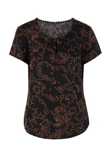S.oliver Bluse Kurzarm