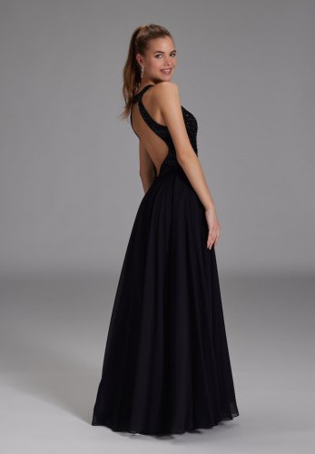 Swing Abendkleid Mit Stickerei Und Cut-Ou