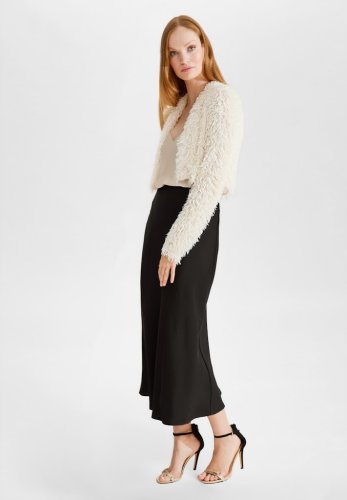 Swing Jersey Bolero Mit Fedriger Optik