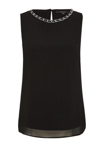 Comma Bluse Ärmellos
