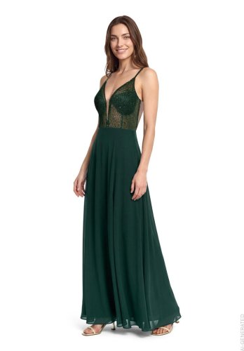 Vera Mont Kleid Lang ohne Arm