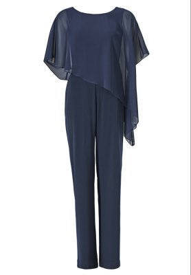 Swing Jumpsuit aus Materialmix