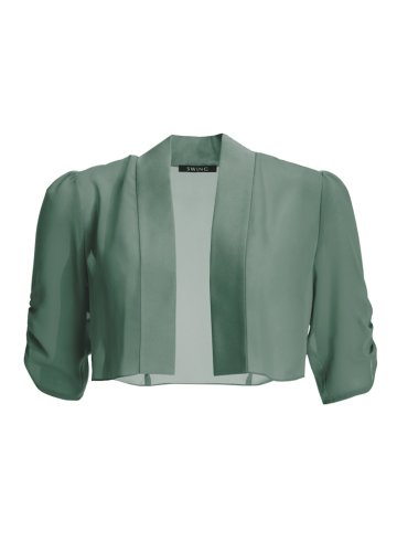Swing Chiffon Bolero Mit Satin Blende