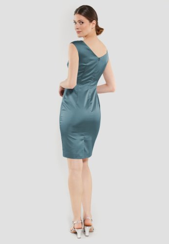 Swing Cocktailkleid Aus Satinstretch