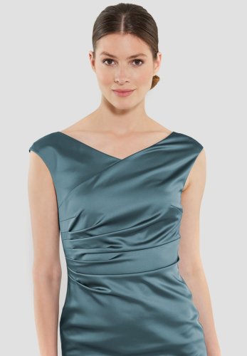 Swing Cocktailkleid Aus Satinstretch