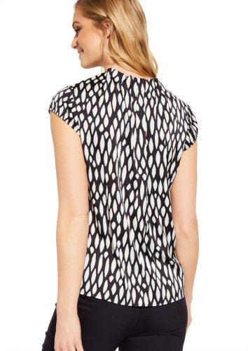 Comma Bluse Kurzarm