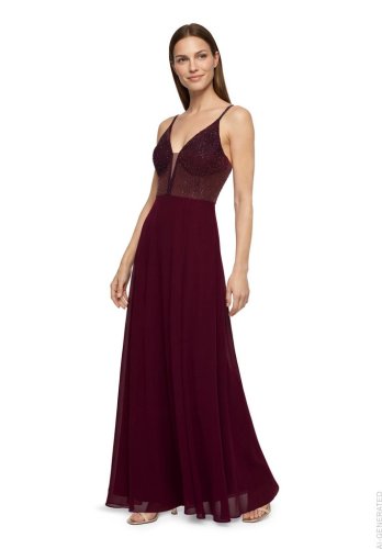 Vera Mont Kleid Lang ohne Arm