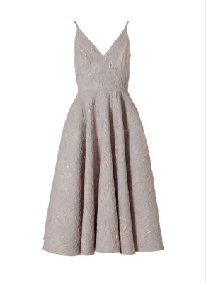 Swing Kleid - Jacquard Blume