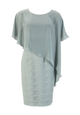Swing Cocktailkleid mit Überwurf