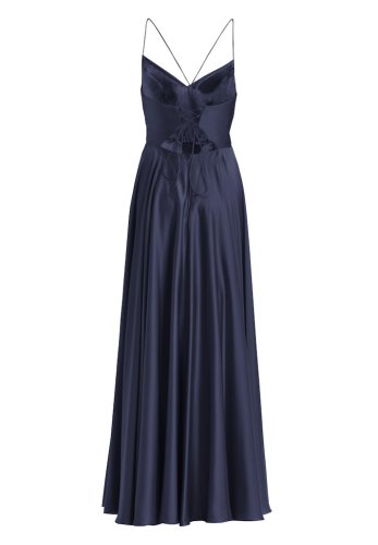 Swing Satinkleid Mit Schnürung Am Rücken