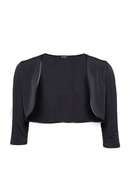 Swing Bolero aus Jersey mit Dreiviertelär