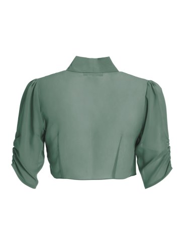 Swing Chiffon Bolero Mit Satin Blende