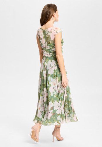 Swing Cocktailkleid Aus Mesh Mit Geraffte