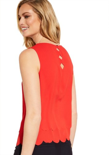 Comma Bluse Ärmellos