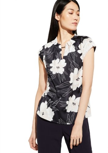 Comma Bluse Kurzarm
